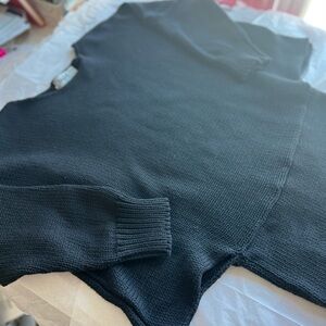 EUC VTG 80s Joseph Maxi Black Cotton knit batwing maxi dress made in England